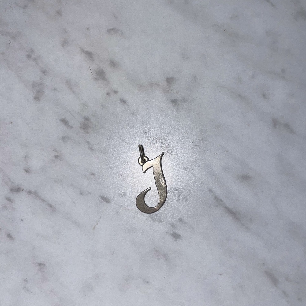 James Avery large J initial charm